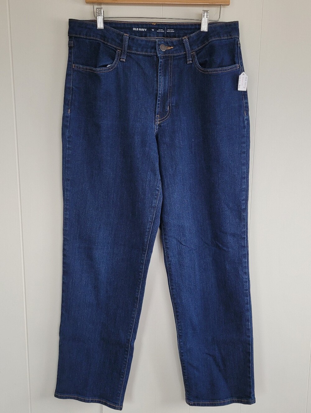 Old Navy Size 12 Medium Dark Wash High Rise “WOW Loose” Jeans